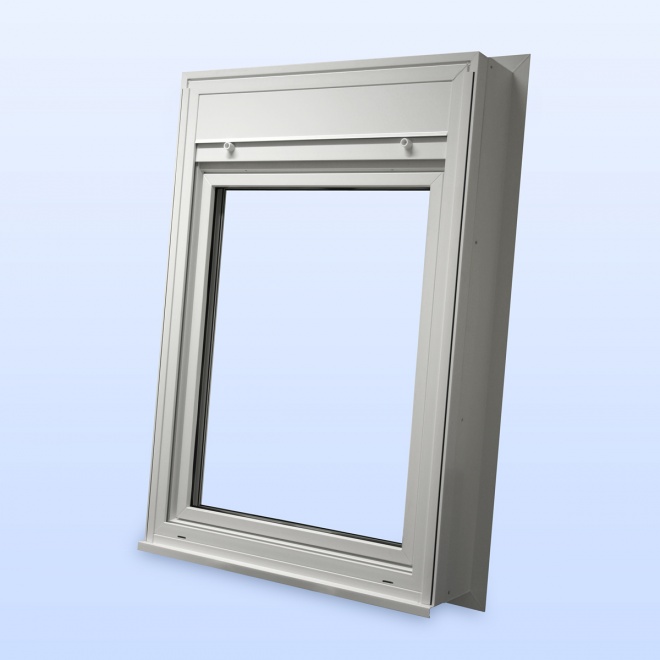 Weimar GmbH - Multifunktionsfenster mit Außenblende - Rolladenfenster -  Produkte - Fenster - Anschlag innen - Multifunktion R - mit Aussenblende